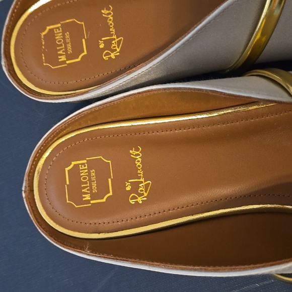 Malone Soulier Maureen mettalic flats - Picture 8 of 10